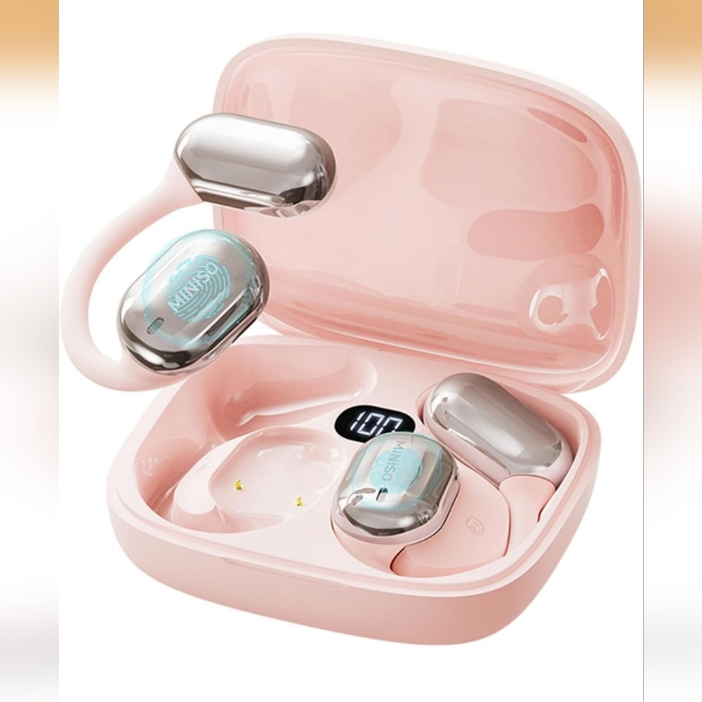 Miniso X23 Pink AI Translation Earbuds